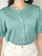Mira - gebreide vintage top | L