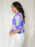 Delia - vintage blouse met bloemenprint | M