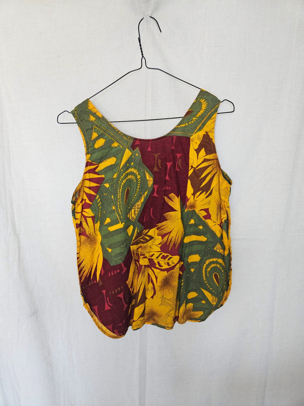 Rhea - kleurrijke vintage top van katoen | M