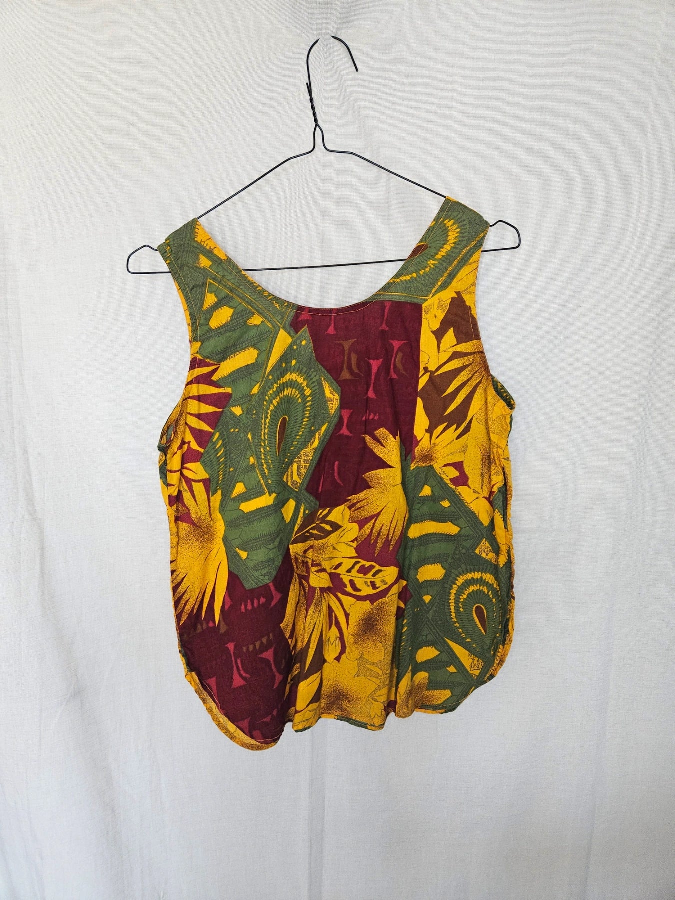 Rhea - kleurrijke vintage top van katoen | M