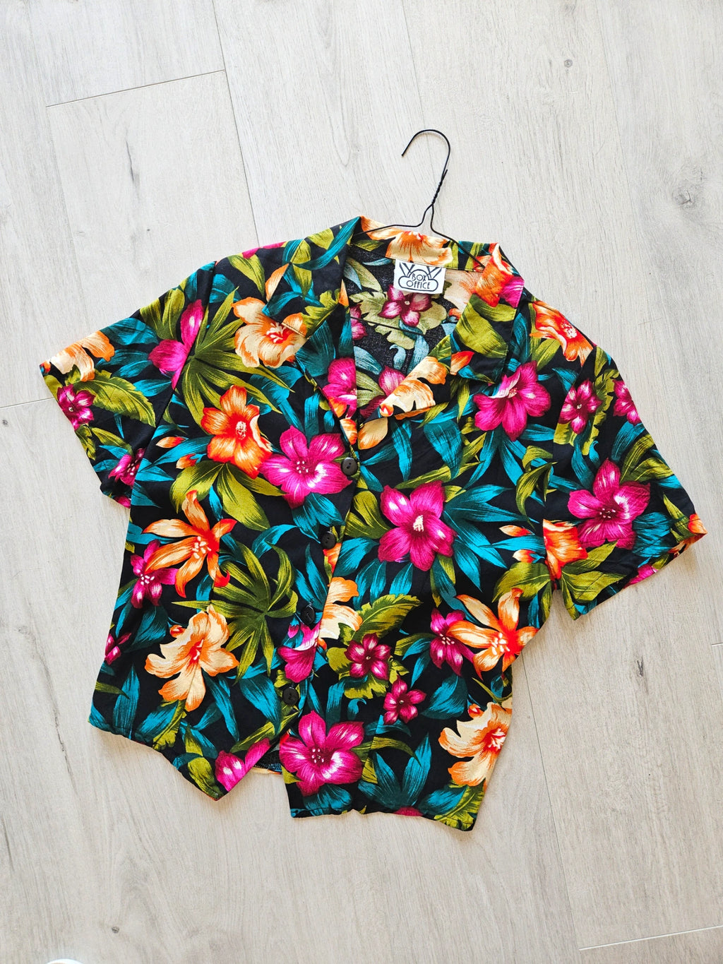 Maia - vintage blouse met strik | M