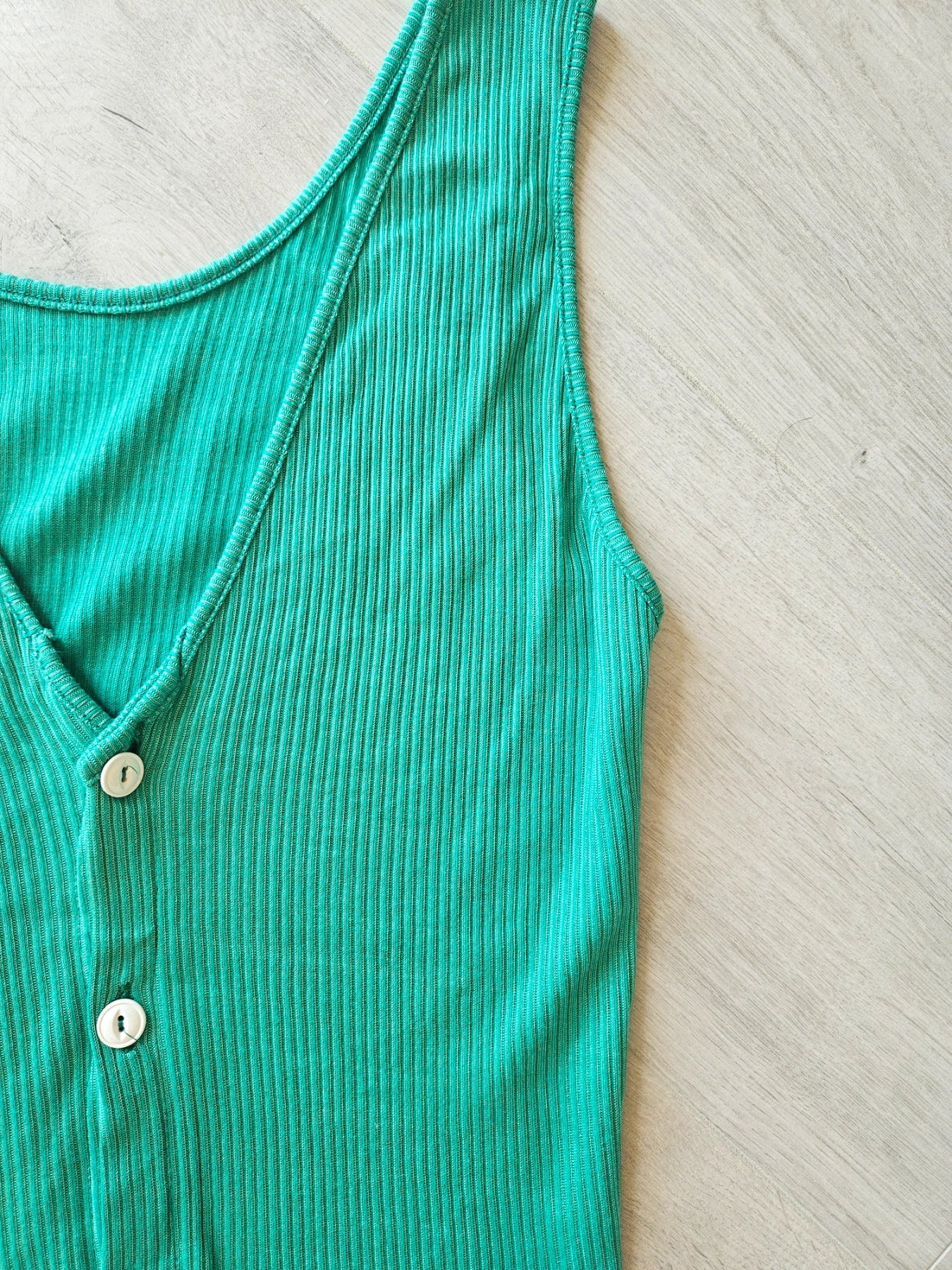 Alma - zeegroene vintage top | M