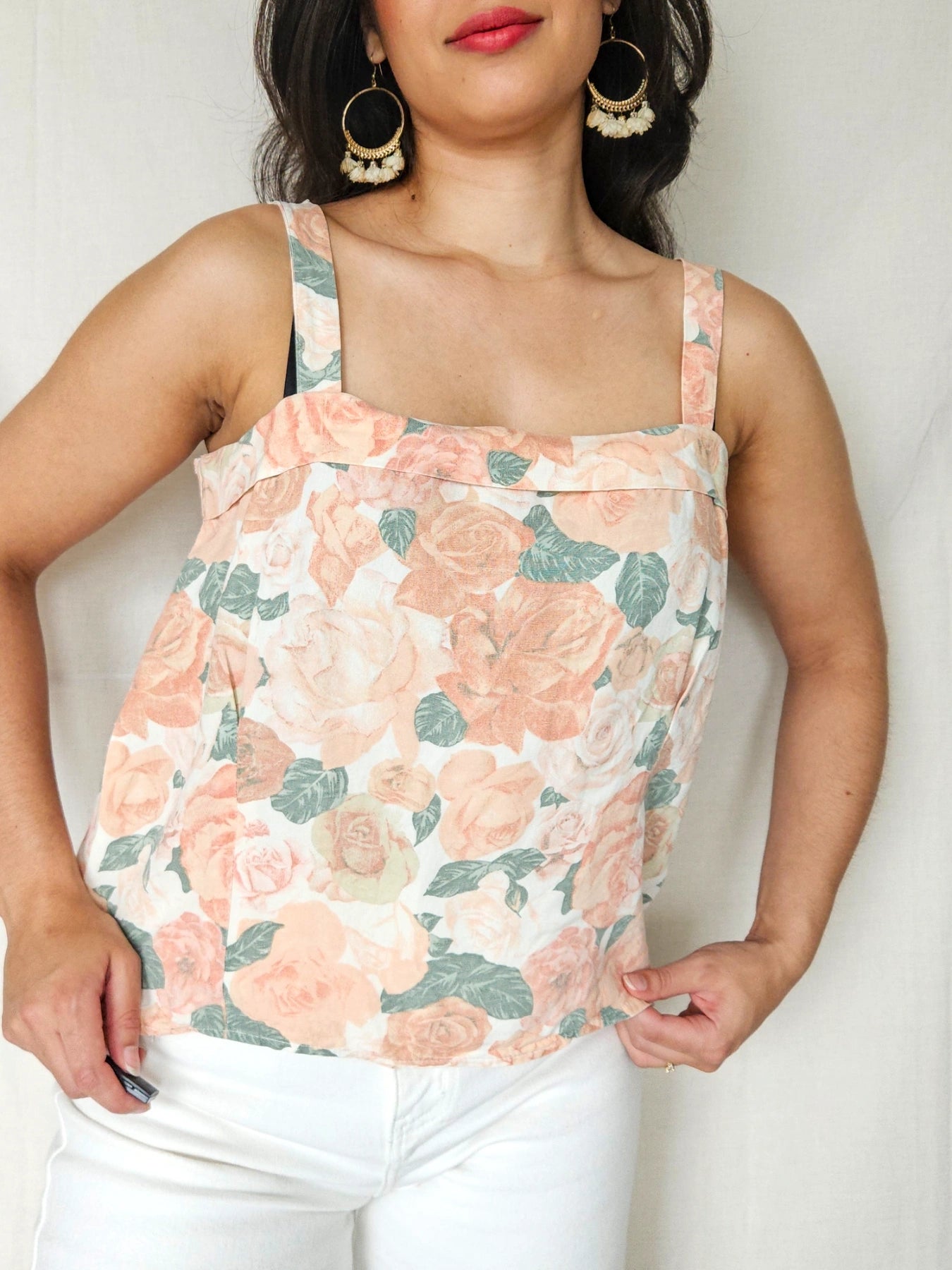 Gaia - linnen vintage top | M