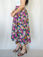 Iria - vintage rok met bloemenprint | XS