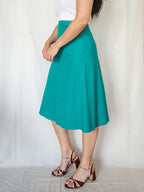 Mia - zeegroene vintage rok | XS
