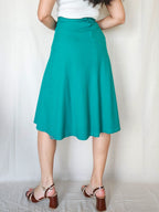 Mia - zeegroene vintage rok | XS