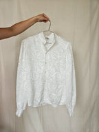 Matilda - witte vintage blouse | XL