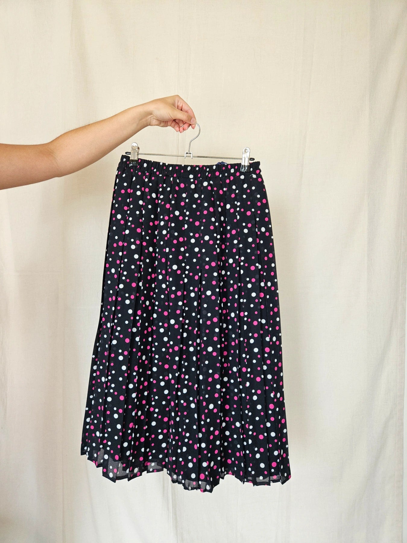 Palmira - polkadot vintage plooirok | S/M