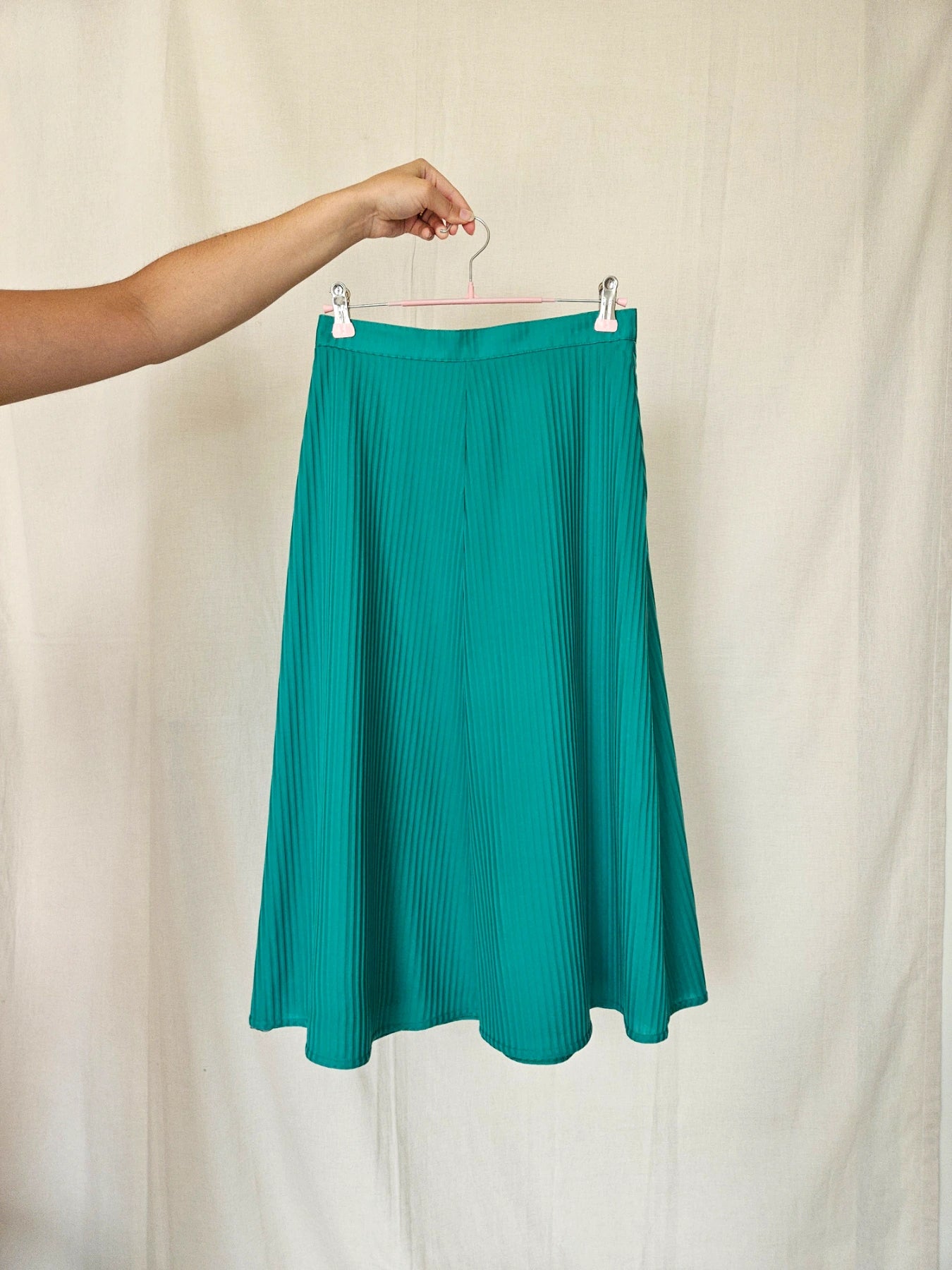 Mia - zeegroene vintage rok | XS