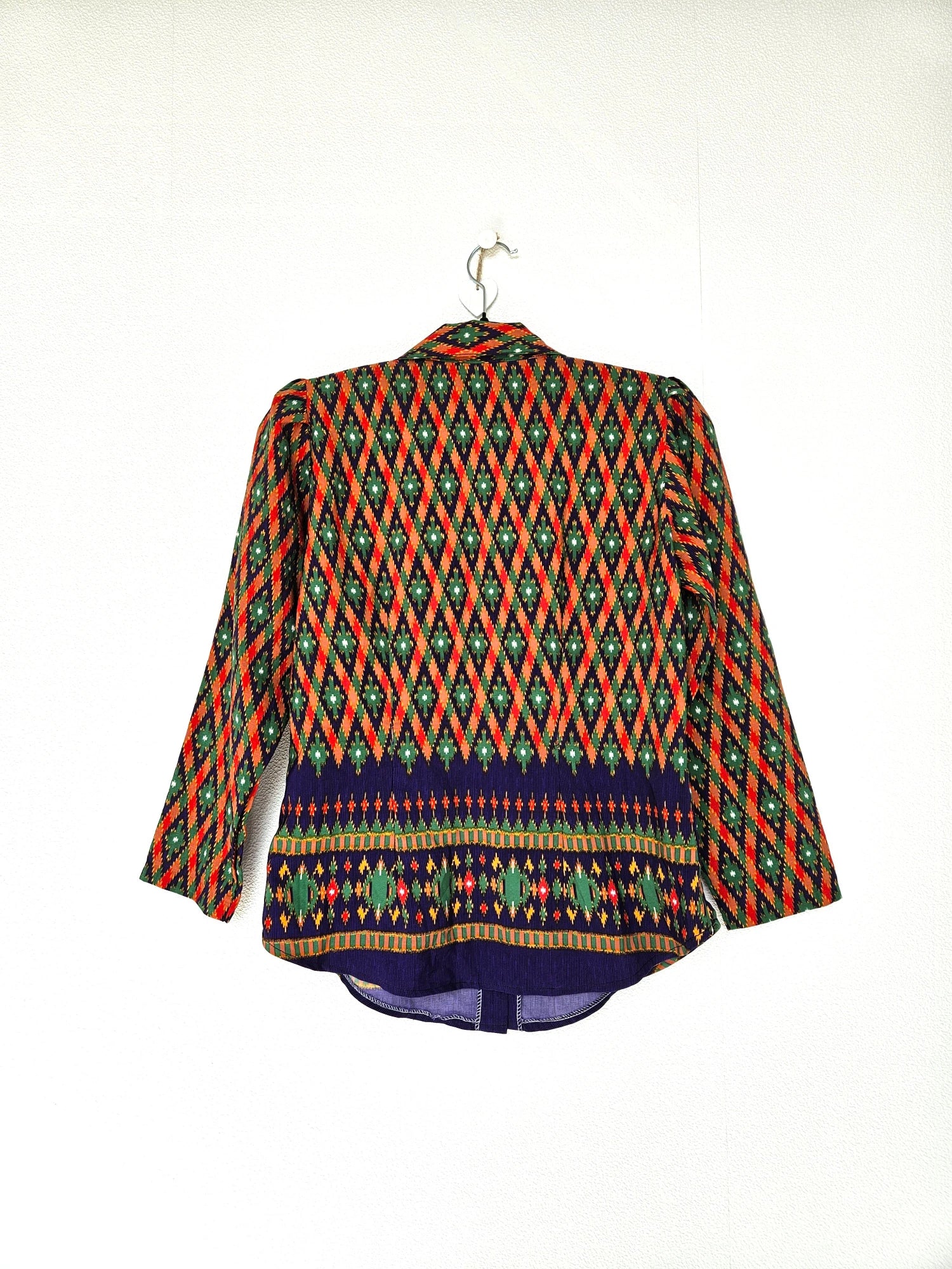 Lyra - vintage blouse met gekleurde print | XS/S
