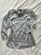 Silver-gray vintage blouse | XL