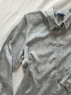 Silver-gray vintage blouse | XL