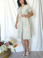 Zomerse vintage jurk met strikjes | S