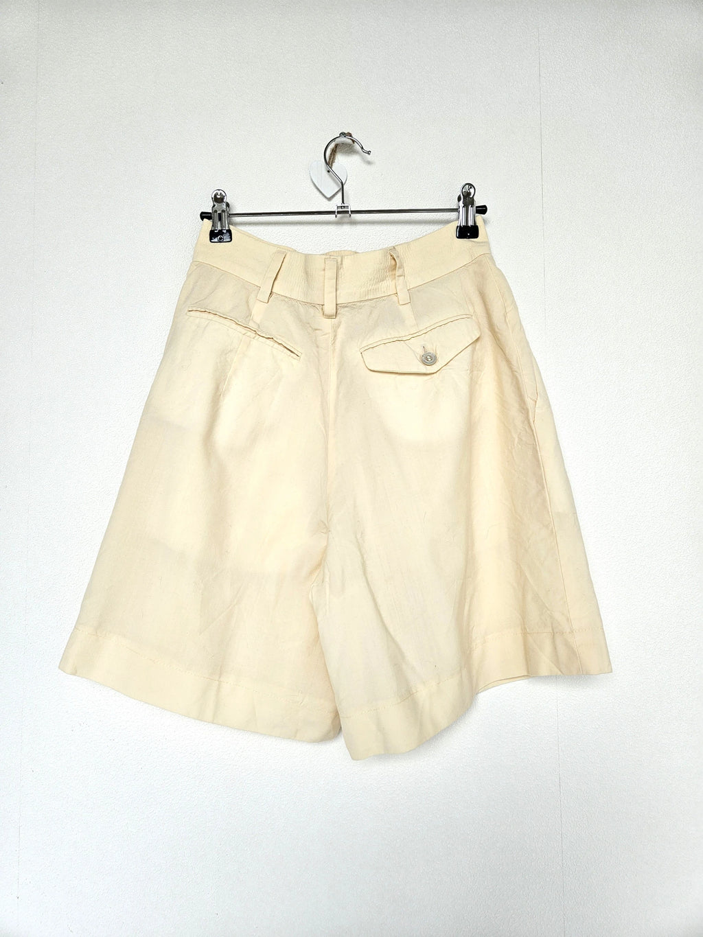 Jil Sander vintage shorts butter yellow made of wool | XS