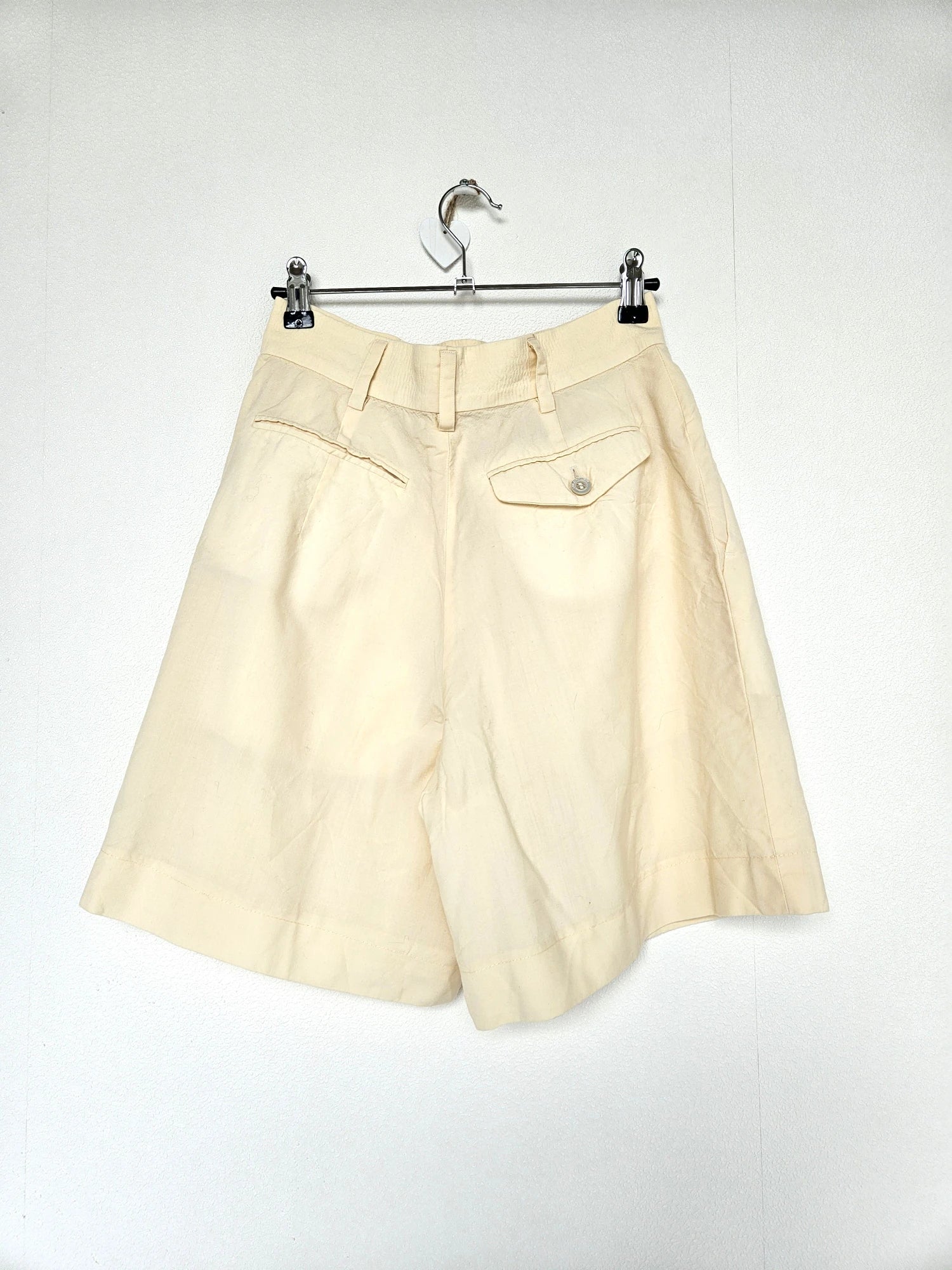Jil Sander vintage shorts butter yellow van wol | XS