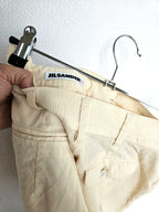 Jil Sander vintage shorts butter yellow made of wool | XS