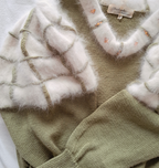 Vintage trui Matcha Angora | XL