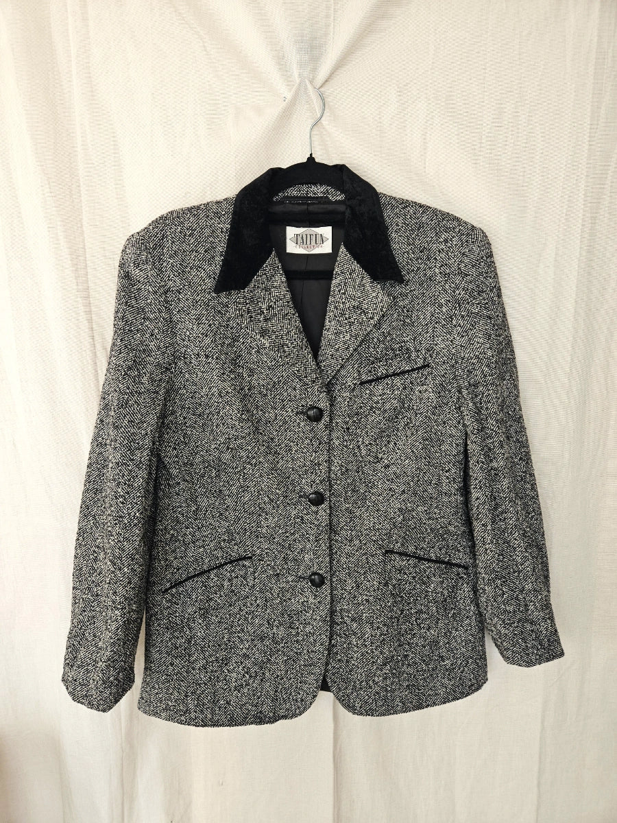 Clio - visgraat blazer, wol | L/XL