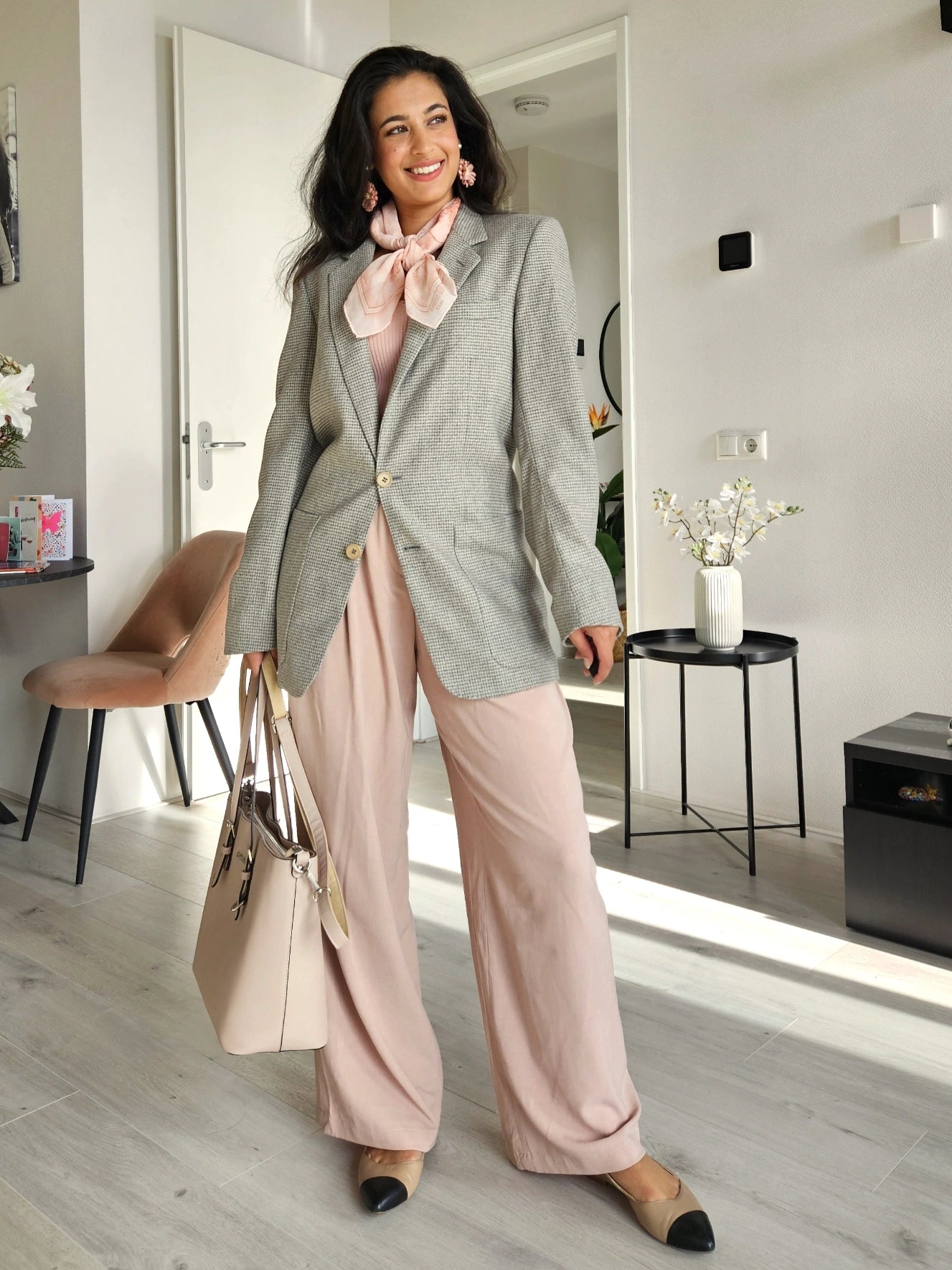 Helena - geruite blazer, wol | M