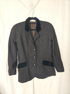Nora - geruite blazer, wol | XL