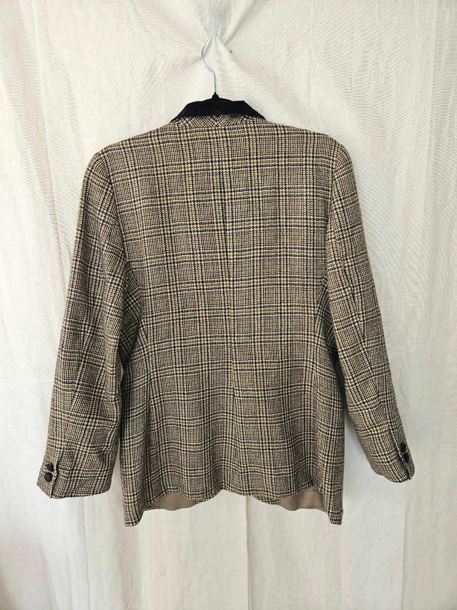 Dine - geruite blazer, wol | M
