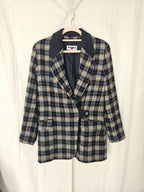 Bo- grof-gebreide blazer | M