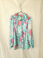 Flora - vintage blouse met bloemenprint | L