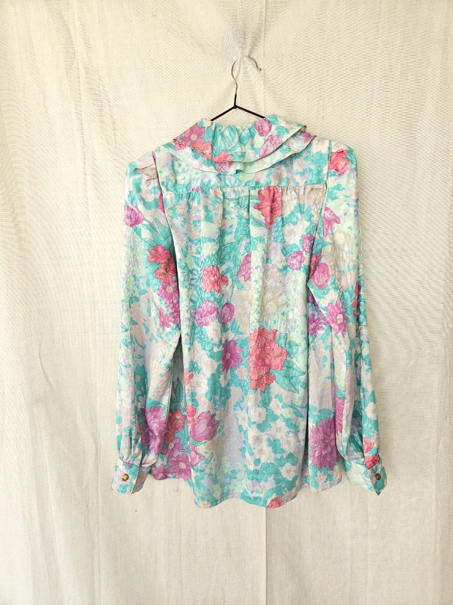 Flora - vintage blouse met bloemenprint | L