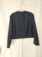 Calla - cropped jasje, wol | L