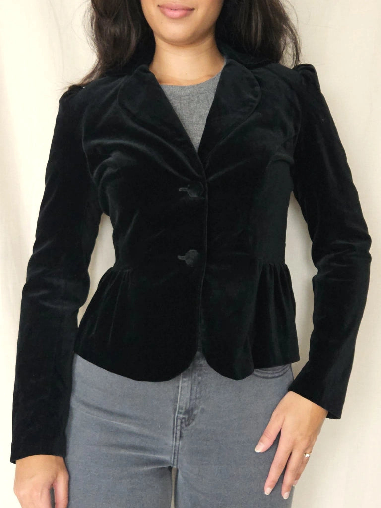 Vintage jasje Black Velvet | XS/S