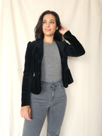 Vintage jasje Black Velvet | XS/S