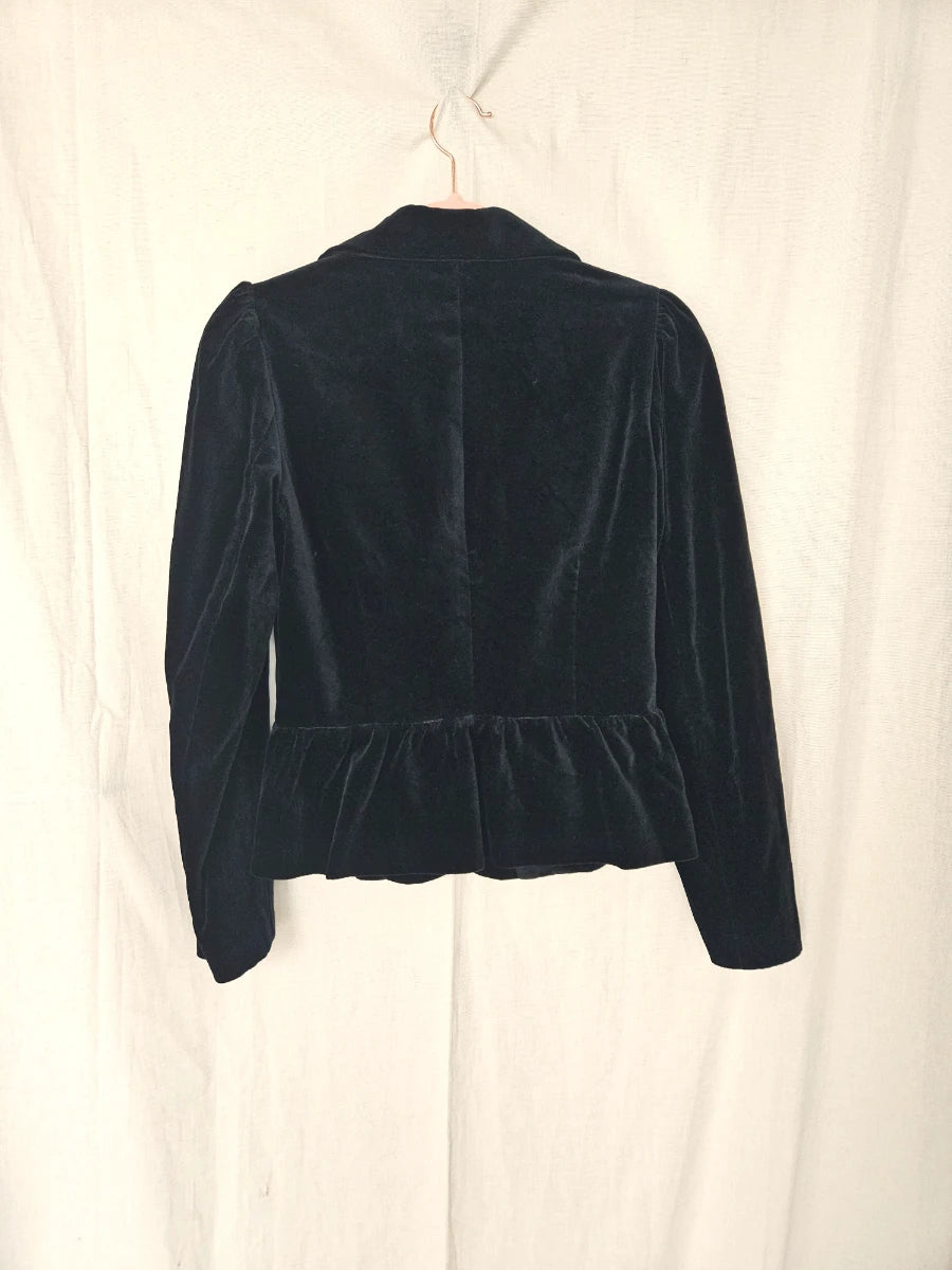 Vintage jasje Black Velvet | XS/S