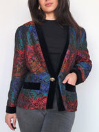 Vintage jasje Rainbow Glitter | L