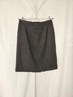 Geruite wollen vintage rok | L