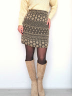 Vintage omslagrok van viscose | S