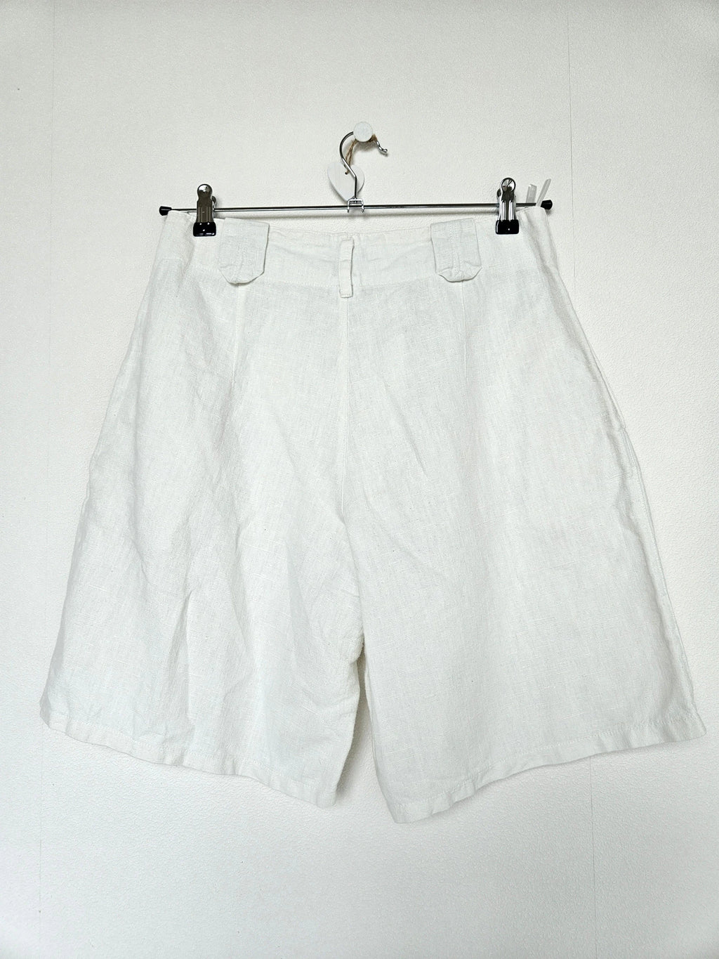 White linen vintage shorts | L