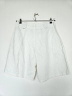 White linen vintage shorts | L