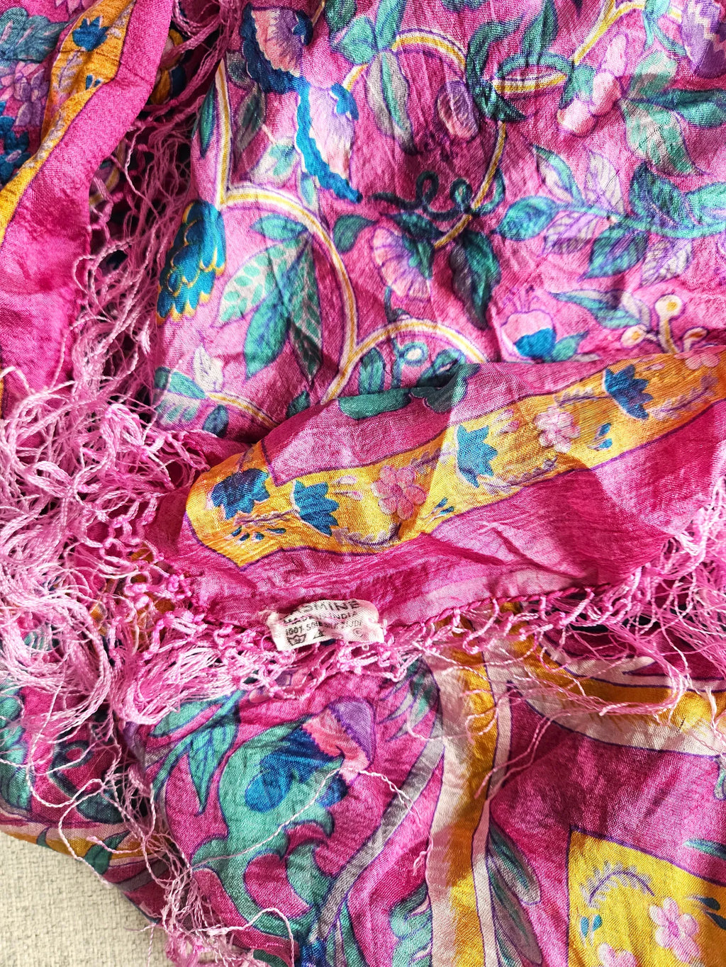 Indian Summer - vintage sjaal, zijde
