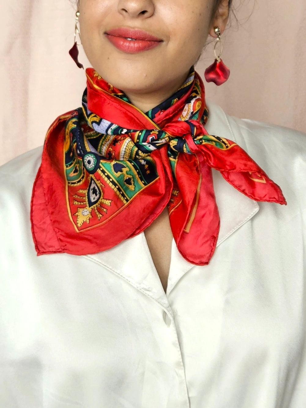 Rouge - vintage sjaal