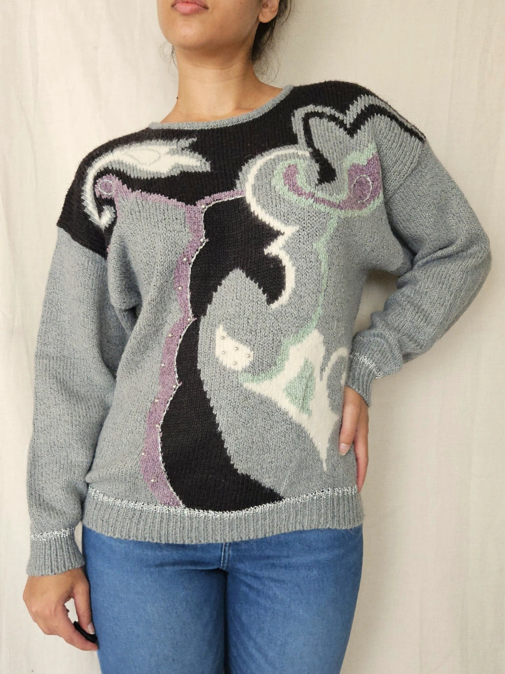 Vintage trui Flowy | XXL