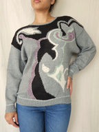 Vintage trui Flowy | XXL