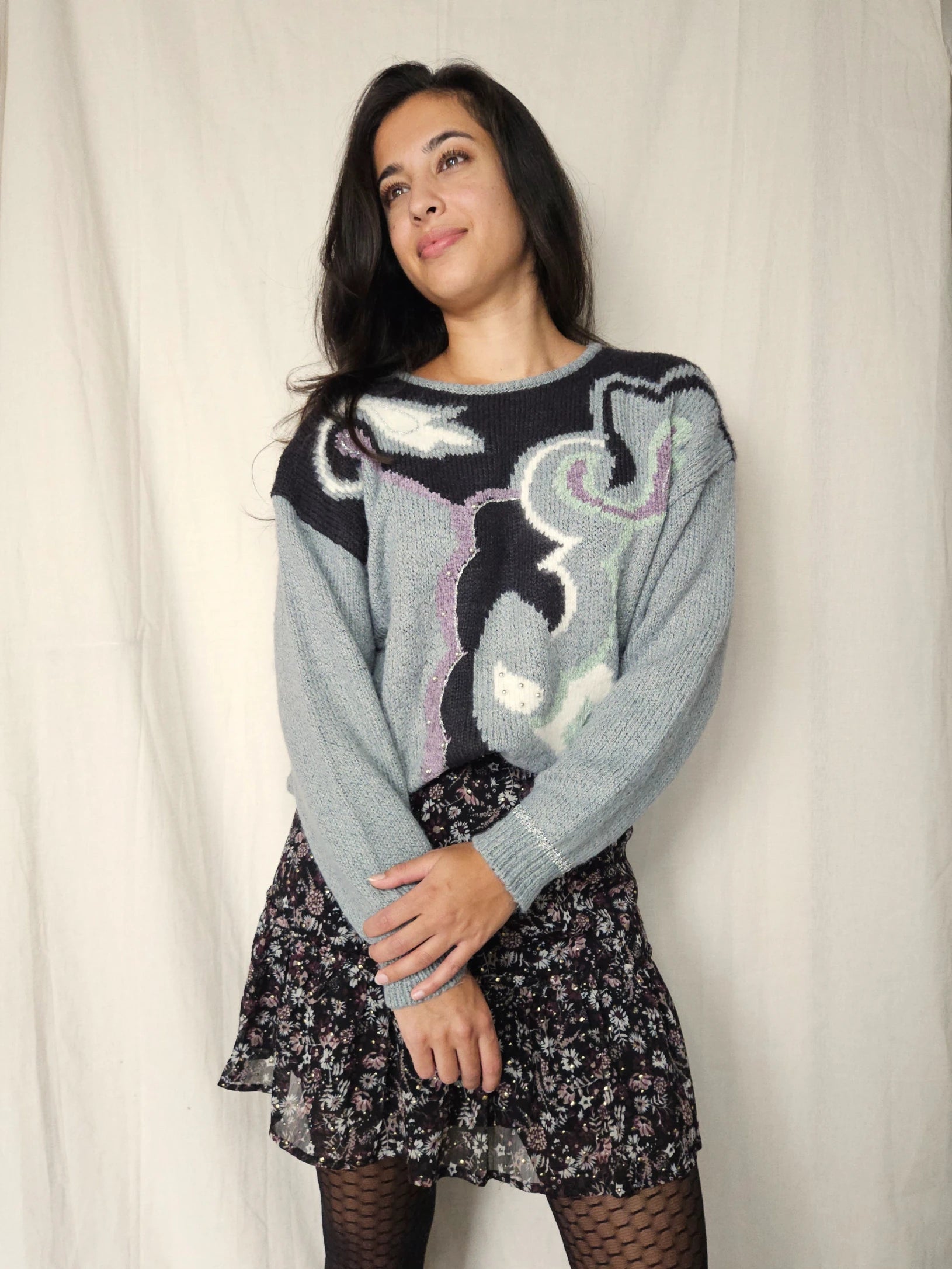 Vintage trui Flowy | XXL