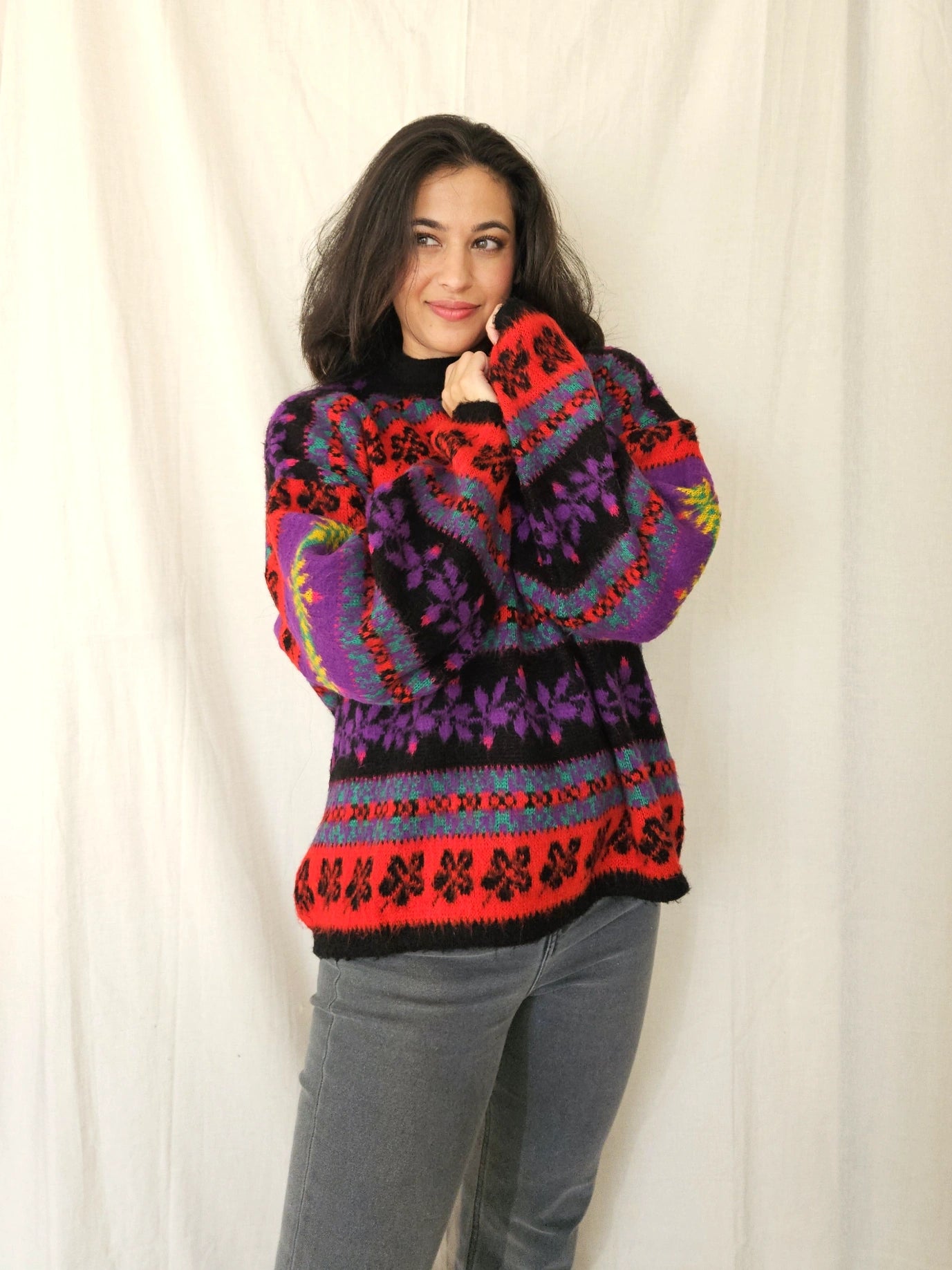 Vintage trui Funky Softness | free size