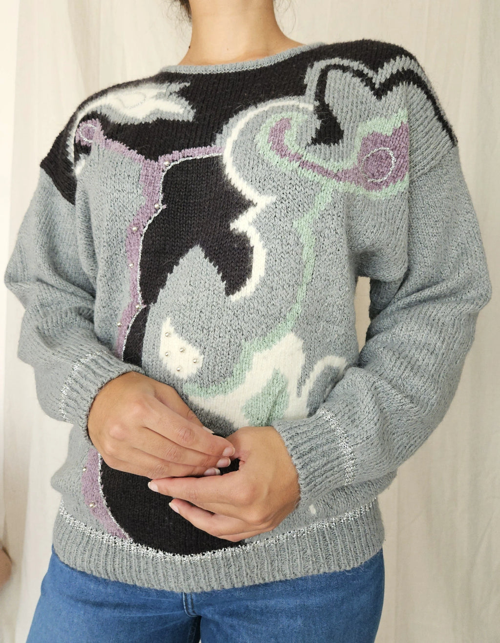Vintage trui Flowy | XXL
