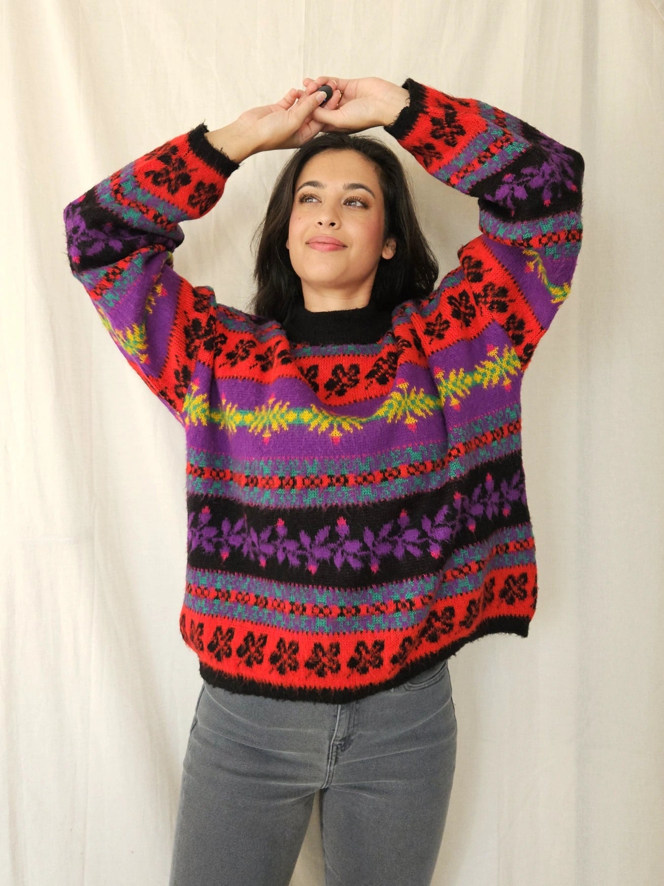 Vintage trui Funky Softness | free size