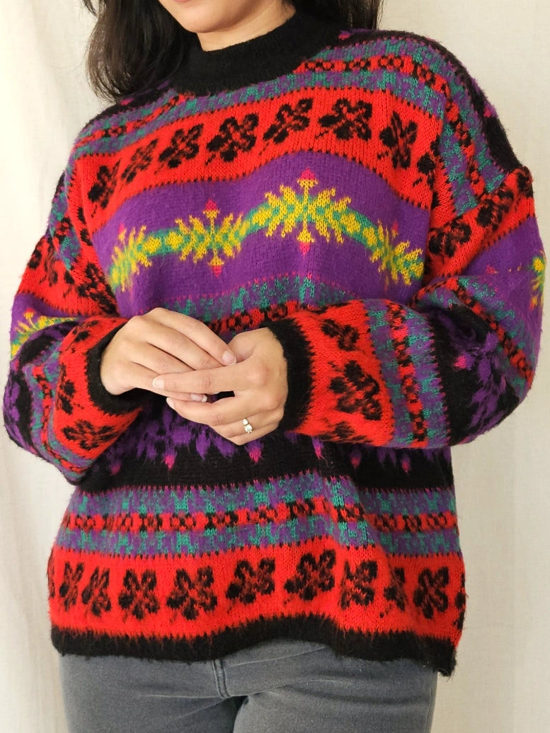 Vintage trui Funky Softness | free size