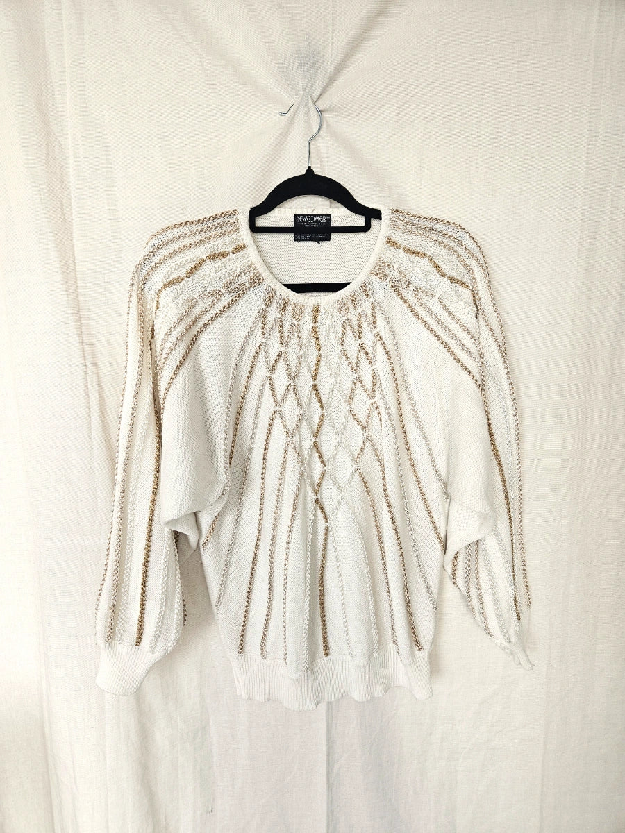 Vintage trui Golden Flows | XXL