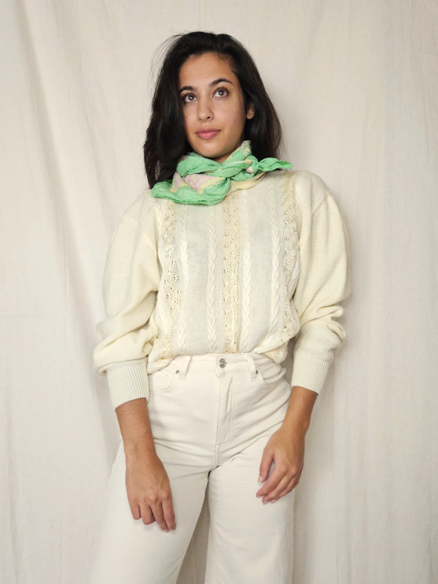 Vintage trui Butter Yellow | XL