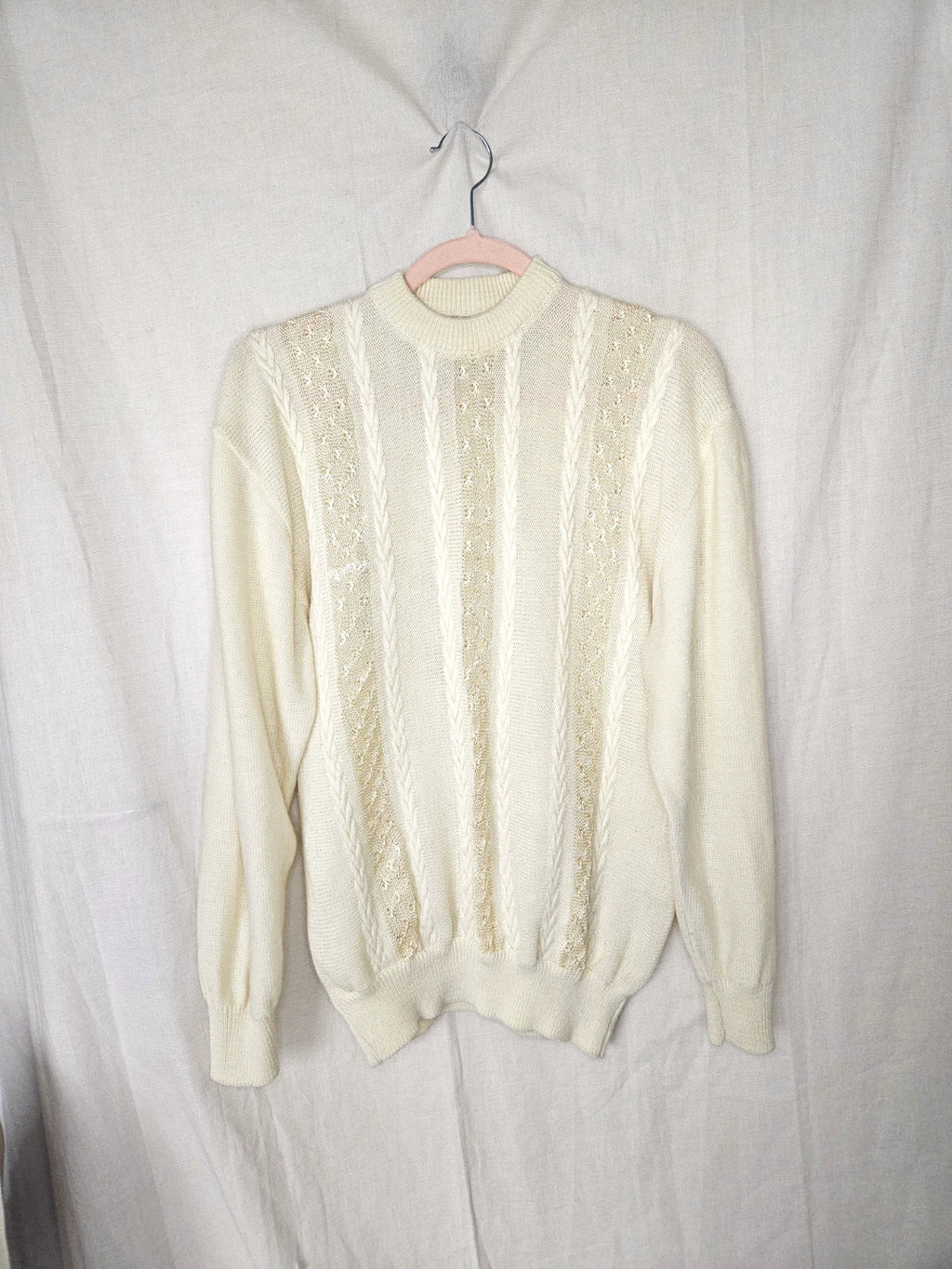 Vintage trui Butter Yellow | XL