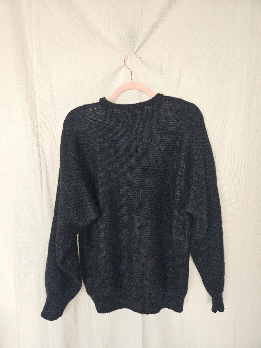 Vintage trui Feathers & Glitter | 3XL
